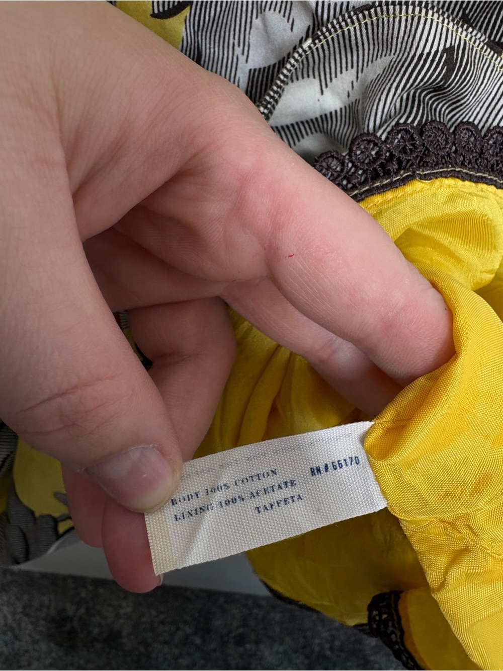 Anthropologie Dress Womens Size 6 Yellow Floral A Line Sunfield Leifsdottir - Picture 6 of 9
